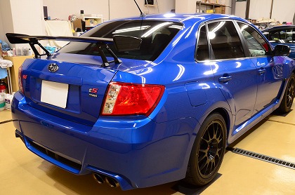 スバル インプレッサ ＷＲＸ ＳＴＩ ｔＳ ＴＹＰＥ ＲＡ/ガラスコーティング